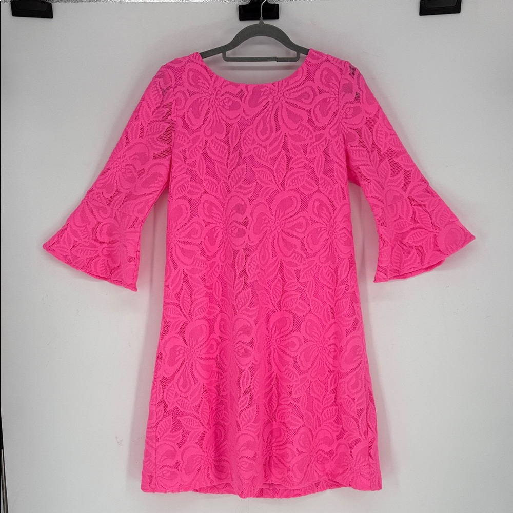 Lilly Pulitzer Hot Pink Lace Mini Dress